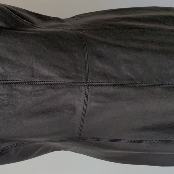 Halogen Leather dress - Picture 8 of 11
